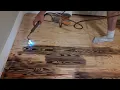 how to burn a hardwood floor