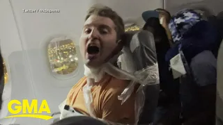 Unruly passenger duct-taped on flight sentenced to 60 days in jail l GMA
