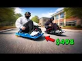 We MODDED The CHEAPEST Electric Drift Karts cops were called