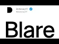 Blare Meaning in English