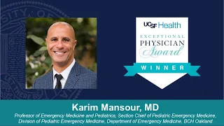 2025 Exceptional Physician Award Winner Karim Mansour