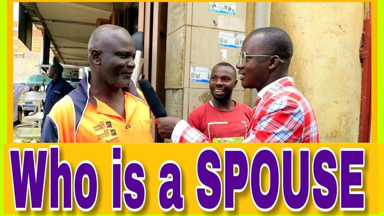 Who's is a SPOUSE? Teacher Mpamire on the street.