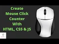 Create Mouse Click Counter With HTML CSS and JS The Test Coder