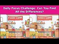 Daily Focus Challenge Candy Corn Shop Counter 4 Puzzles Find All the Differences in 90s Each