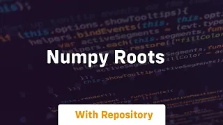 numpy roots