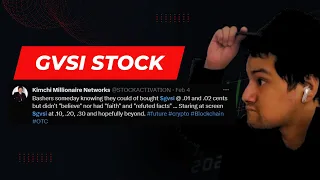 GVSI DISASTER - THIS IS GOING TO 10 CENTS FIRST TO CALL IT SMART