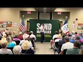 Rob Sand s town hall in Ottumwa full