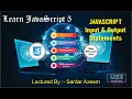 Input And Output Statements In JavaScript