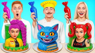 تحدي الطبخ مع صي ادات الشياطين كيبوب Multi DO Smile 