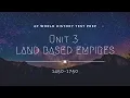 AP World History Modern Unit 3 Review