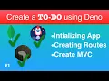 Create To Do List App using Deno Oak MongoDB and View Engine - Part-1 Setting Up Project