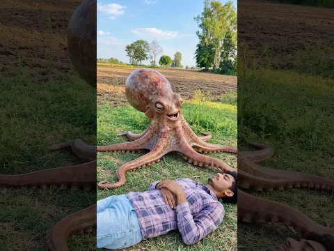 ऑक्टोपस आया लड़के को खाने! 😱 #shorts #youtubeshorts