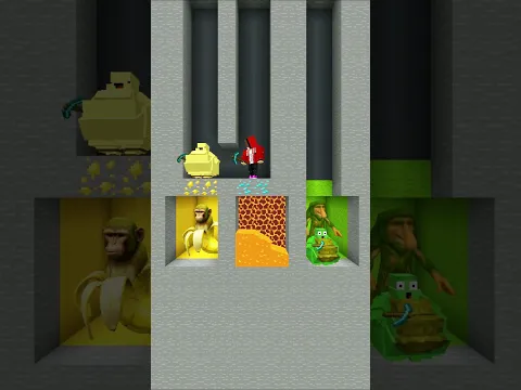 😱BANANA KID SAVES SPORT JJ MAIZEN😱 #minecraftshorts #herobrine #brainrot #maizen