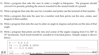 A Practical Introduction To Python Programming - Exercise 3 8 12b