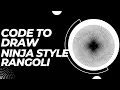 How to create Ninja Art Style Rangoli in VS code using python
