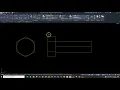 Drawing a hex head bolt