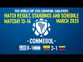 MD13 CONMEBOL QUALIFIERS FIFA World Cup 2026 Results Standings and Match Schedule