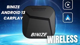 Binize Android 13 CarPlay AI Box Streaming 3 0 - Wireless Apple CarPlay Android Auto Adapter