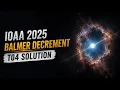IOAA 2025 T 4 Balmer Decrement Solution Astronomy and Astrophysics Olympiad