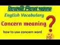 Concern Concern meaning English vocabulary in Assamese learn English
