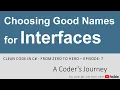 Clean Code in C - Choosing Good Names for Interfaces