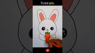 How to draw rabbit easy