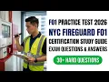 2026 NYC F01 Fireguard Practice Test Full FDNY Certification Study Guide and Exam Prep