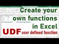 Excel UDF for Beginners - Create Your First Custom Function in VBA