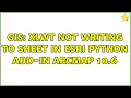 GIS XLWT not writing to sheet in esri python add-in ArcMap 10 6