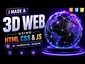I Created a Mind-Blowing 3D Website Using HTML CSS JavaScript Premium AI Design