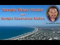 SAMPLE MEAN VECTOR and SAMPLE COVARIANCE MATRIX