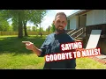 Never use nails on a fence DIY UPGRADE