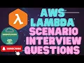 Top 10 AWS Lambda Scenario-Based Interview Questions Answers Ace Your Next AWS Interview AWS