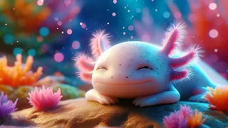 Cute axolotl White noise soft music for sleep and relaxation
