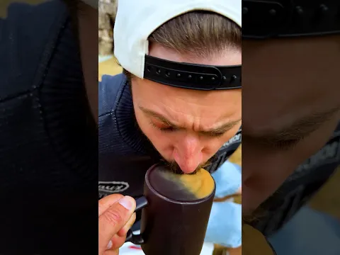 He needed a dentist straight after this! ☕️😅😂