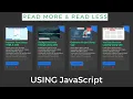 Read More Read Less Using JavaScript Full Responsive Full Animation