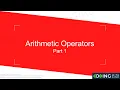Arithmetic operators for java certification exam 1z0-819