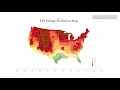 Fall foliage prediction map 2021