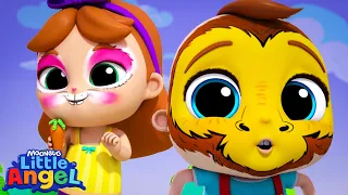 Act Like Animals! 🦁 Pretend Play & Animal Songs | Little Angel Nursery Rhymes & Kid Songs