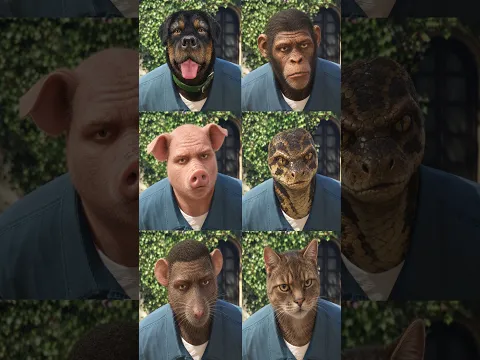 Franklin Clinton as Different Animals #gta5 #gtav #gta #shorts