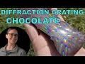 DIY Rainbow Chocolate Diffraction Grating Experiment