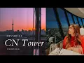 Dinner at CN Tower Toronto Vlog CN Tower at night