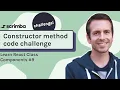 Code challenge constructor method Class Components in React tutorial
