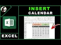 How to Insert a Calendar in Excel Simple Calendar Tutorial for Beginners