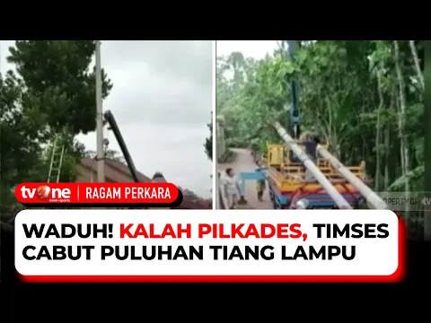 Kalah Pilkades, Incumbent Cabuti 30 Tiang Lampu Penerangan