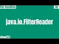 Introduction of java FilterReader class what is use of example extends difference