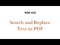 Search and Replace Text in PDF using PDF co and Zapier