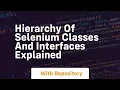 hierarchy of selenium classes and interfaces explained
