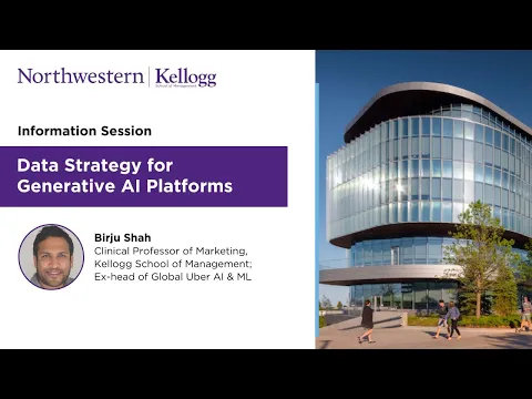 Information session on Kellogg Executive Education’s Data Strategy for Generative AI Platforms