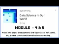 Module-4 5 Applying Data Science Methods Data Science in our world